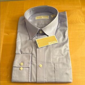 MICHAEL Michael Kors Men's Blue Dress Shirt
